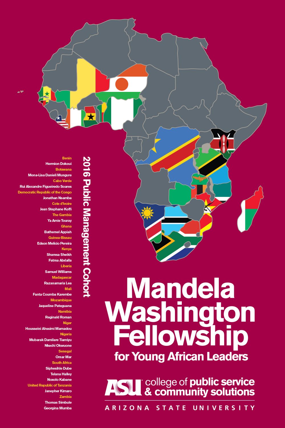 Mandela Washington Fellowship 2016 Cohort Poster
