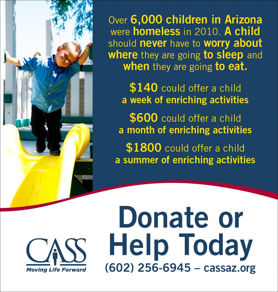 Central Arizona Shelter Services Ad
