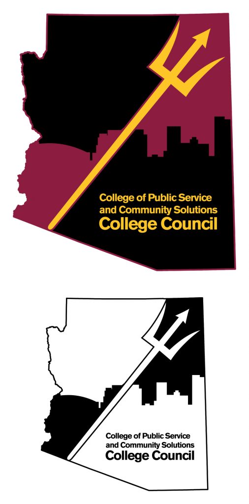 Arizona State University College of Public Service and Community Solutions College Council Logo