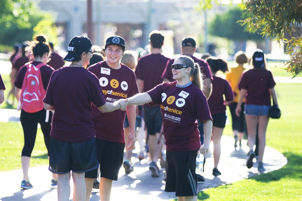 Arizona State University College of Public Service and Community Solutions Day of Service Spring 2015