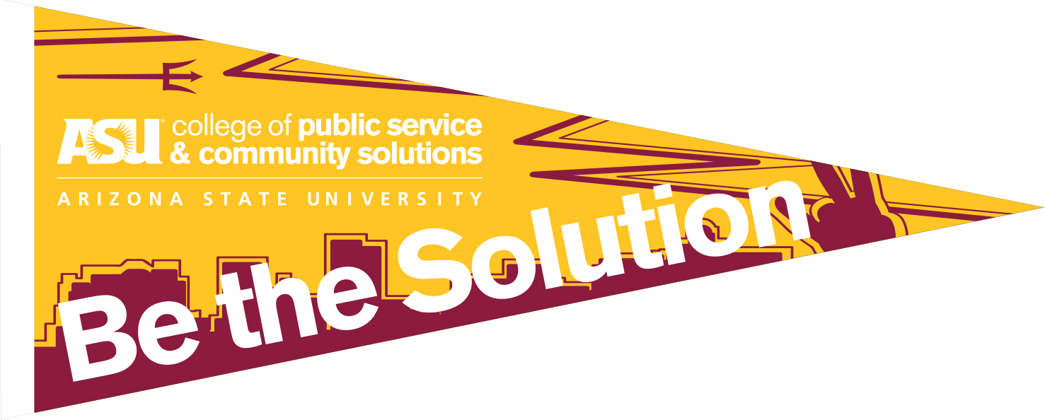 Arizona State University College of Public Service and Community Solutions Pennant